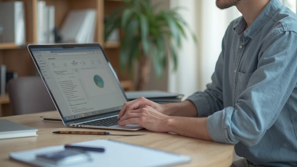 Ноутбук с приложением для управления задачами и планирования